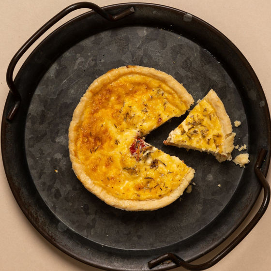 Roasted Red Pepper & Wensleydale Quiche